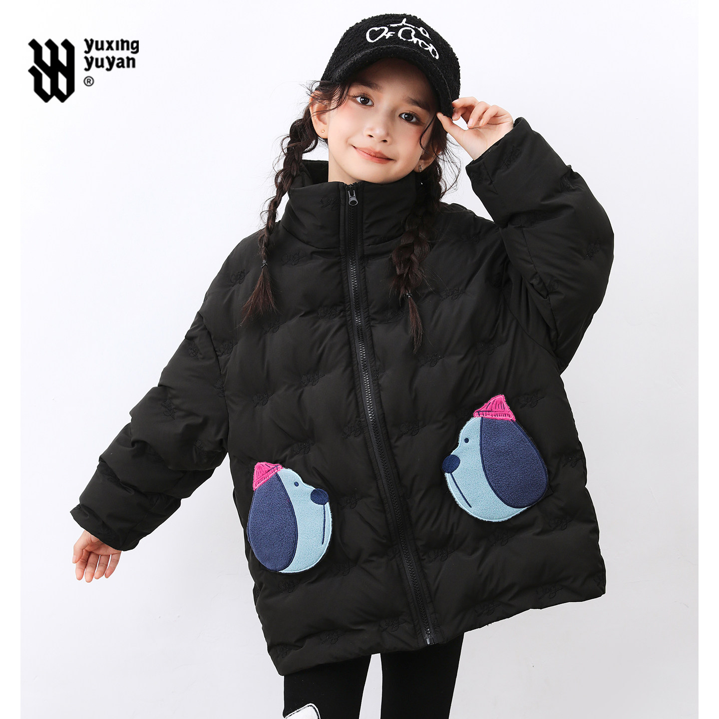 女童羽绒服2026新款洋气冬季中大童加厚90白鸭绒学生抗寒冬装外套