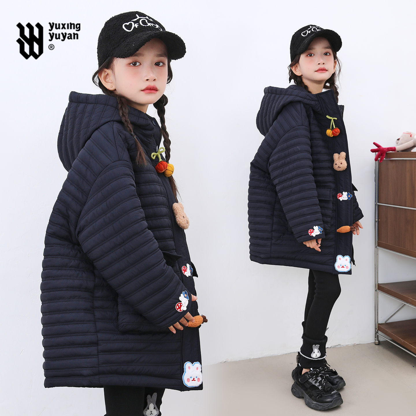 女童棉服冬装2025新款中大童冬季加厚棉衣儿童超好看保暖棉袄外套