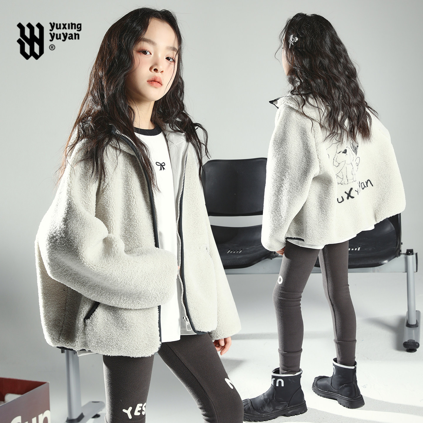 女童仿羊羔毛外套2025秋冬新款中大童洋气时髦超好看冬装加厚上衣,童装/婴儿装/亲子装,普通外套,淘宝优惠券,粉丝福利购,淘宝优惠卷