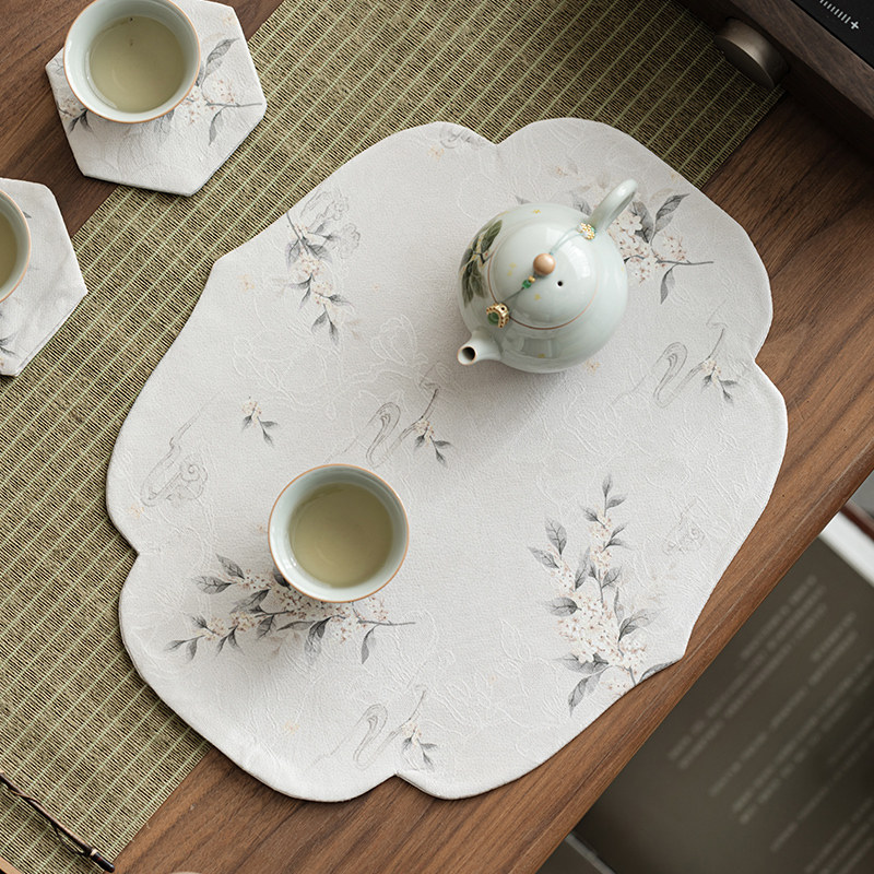 宜物宜心 香云纱桂花干泡茶席覆古桌垫中式禅意手工棉麻布艺壶垫,餐饮具,茶道/零配,淘宝优惠券,粉丝福利购,淘宝优惠卷