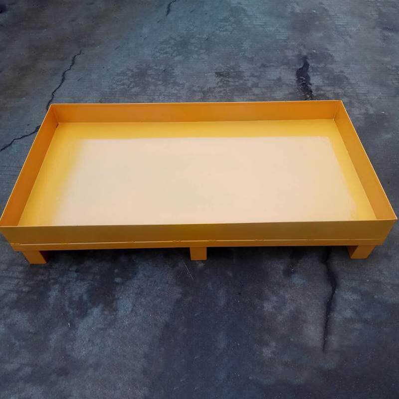 放废机油回收铁托盘二次泄容器钢工业加工1中制心两桶叉车存漏油