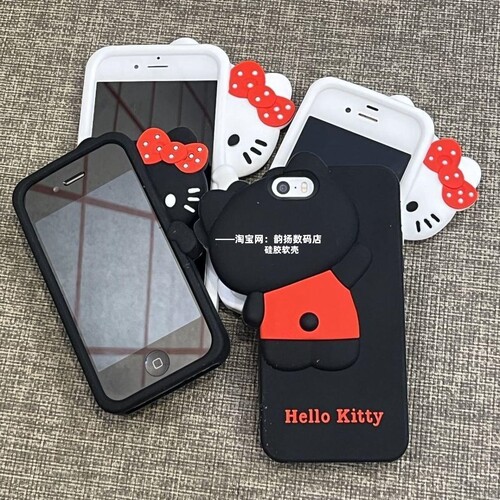偷看猫4S手机壳5se硅胶678plus软iphone161514131全包壳