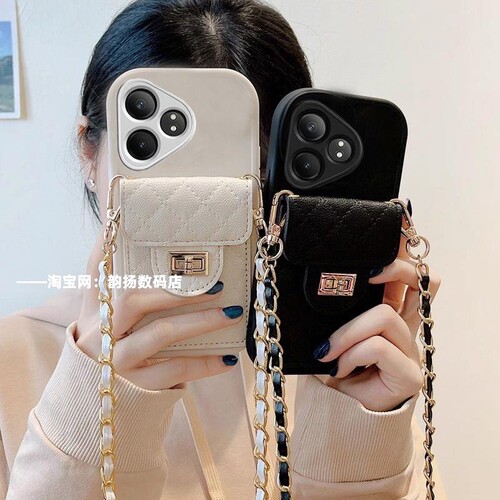 菱格零钱包realme真我gtneo6手机壳RMX3852保护套软斜挎外壳.女款