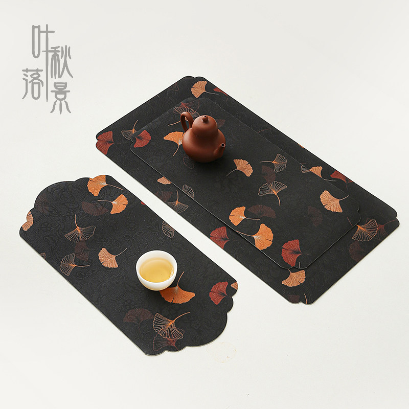 精致双面云锦茶席垫新中式禅意国风一人茶布茶盘茶垫茶巾茶桌吸水