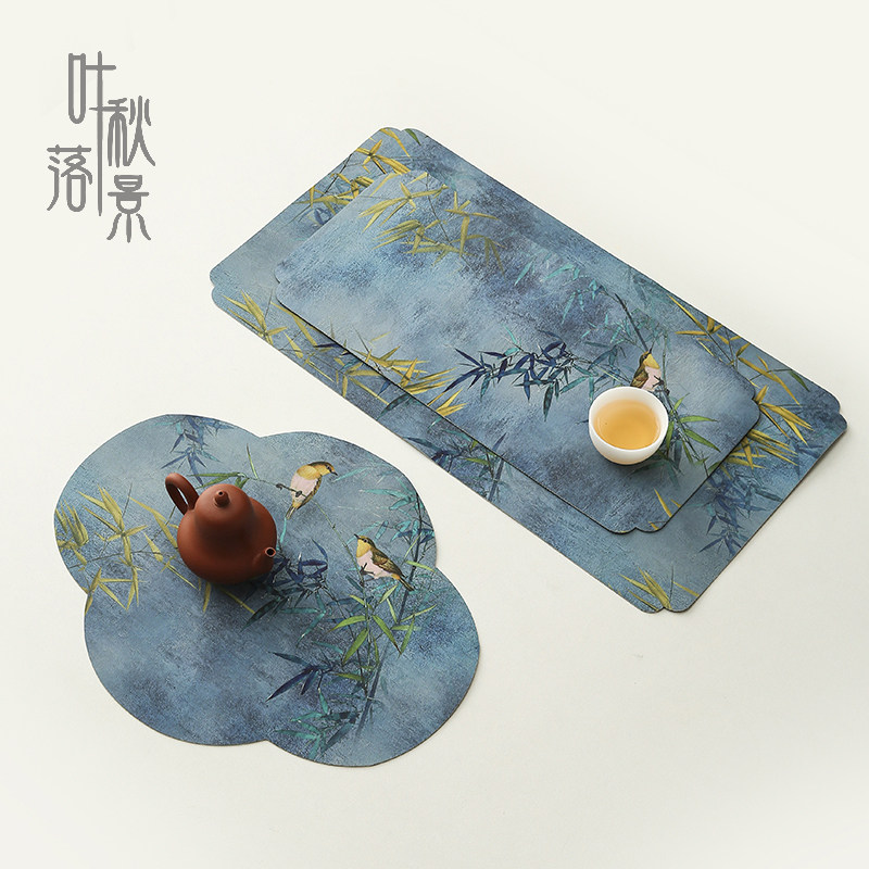 新中式茶席禅意茶席防水茶巾茶桌垫布干泡茶席功夫茶具配件茶布艺,餐饮具,茶巾,淘宝优惠券,粉丝福利购,淘宝优惠卷