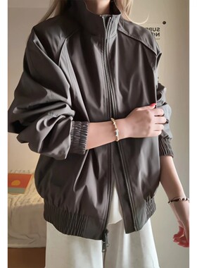 美式bomber外套男女户外软壳冲锋衣春季cleanfit飞行夹克立领上衣