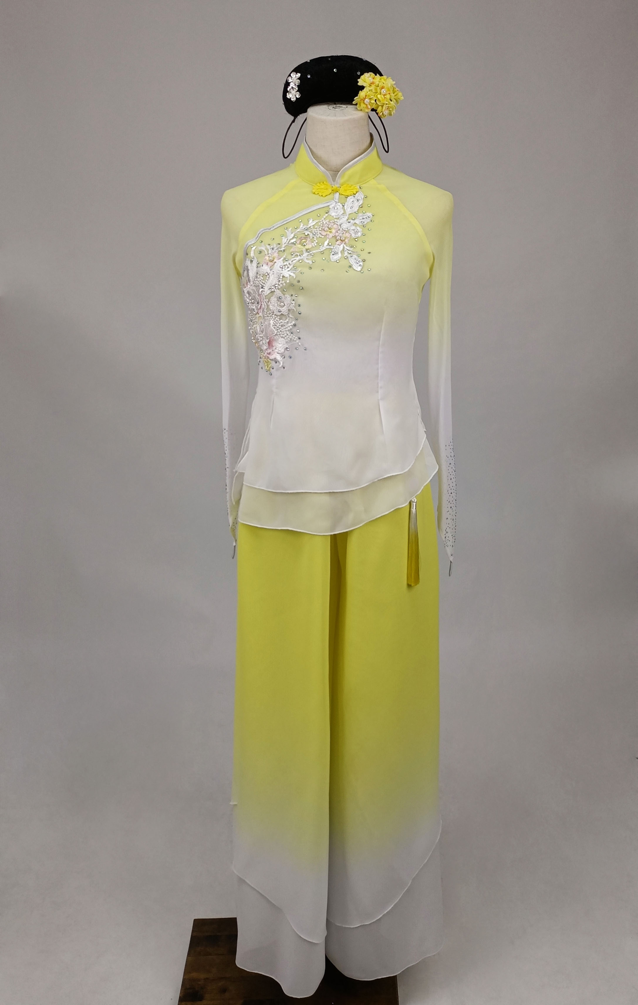 租赁定制古典舞良宵舞蹈演出服装桃李杯民族舞独舞秧歌服女