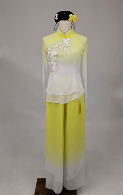 租赁定制古典舞良宵舞蹈演出服装桃李杯民族舞独舞秧歌服女