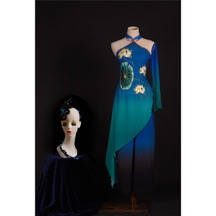 租赁/定制桃李杯古典舞羽化灵蛇舞蹈演出服独舞表演服装包头饰