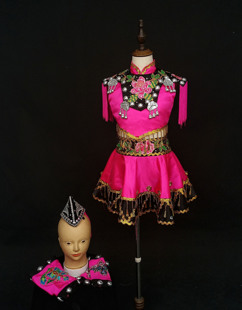 租赁舞蹈彝家妞妞+头饰演出服独舞表演服出租