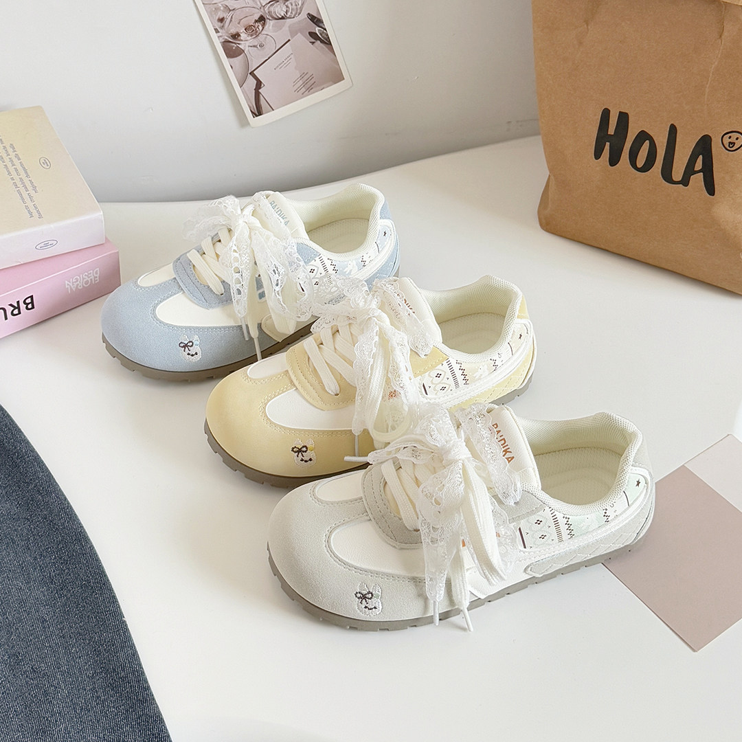 德训鞋女2026新款厚底板鞋女设计感小众初中生百搭休闲小白鞋女潮,女鞋,德训鞋,淘宝优惠券,粉丝福利购,淘宝优惠卷