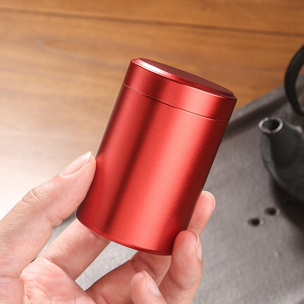 铝合金便携小号迷你茶叶罐金属密封罐随身收纳盒茶叶包装盒包装