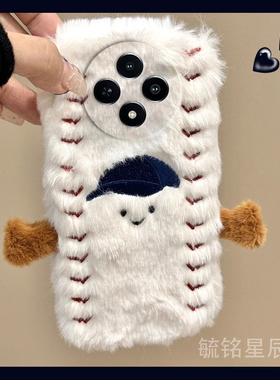 适用vivoy300pro手机壳y200gt毛绒y100i新款y97刺绣y93s棒球帽y85防摔y83高级感y81s白色y79小众y78m超火y77e