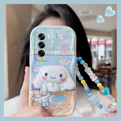 新款玉桂狗适用OPPOReno12Pro手机壳Reno11Pro+全包Reno10十硅胶Reno12带支架的Reno9手挂绳防摔可爱软壳女生