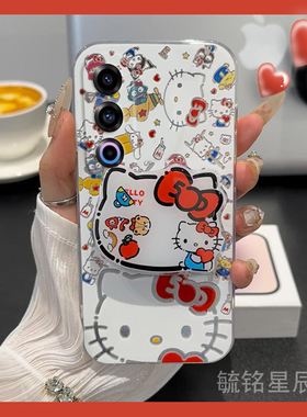 新款可爱kt猫适用魅族21Note手机壳20pro支架18透明21infinity无界版16thPlus的hellokitty气囊17/21/16/X/s