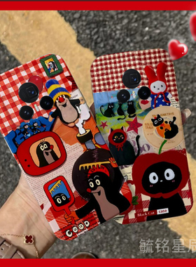 新款可爱猫咪卡通鼬鼠适用华为荣耀MagicV3折叠屏手机壳Vs3折叠款VFlip翻盖Vs2红色V2RSR透明V2硅胶的新年ins