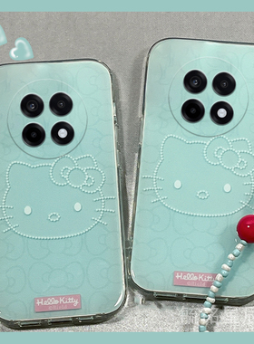 适用一加13手机壳t/1+ace5竞速版3新款ace2蓝色KT猫12可爱3v竞速版2v带挂绳的11软硅胶HelloKitty高级感10pro