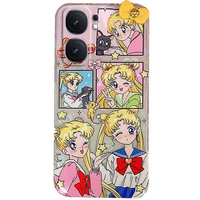 新款可爱美少女战士适用vivoiQOONeo9SPRO+手机壳9十8透明的7竞速版6硅胶8SE保护套Neo5活力版S超火3女neo855