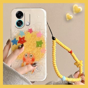 适用oppok13手机壳turbo/k12s/k11x新款k12plus可爱k10pro活力版k7星星k9s小人k3搞怪k5带挂绳的k1小众高级款