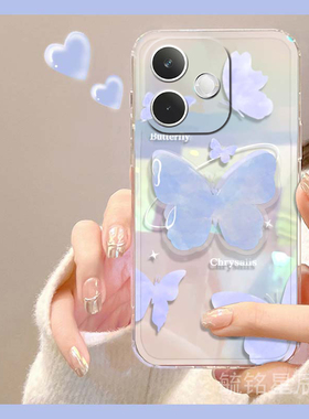 适用oppok13turbopro手机壳k13x新款k13s蓝色k12s蝴蝶ins风k11x带支架k12plus透明的k3镭射k10超薄k9x简约k7