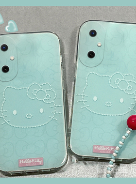 适用华为畅享80手机壳70/e70m畅想60pro新款x活力版z蓝色KT猫70s可爱50带挂绳的20e软硅胶HelloKitty女10plus