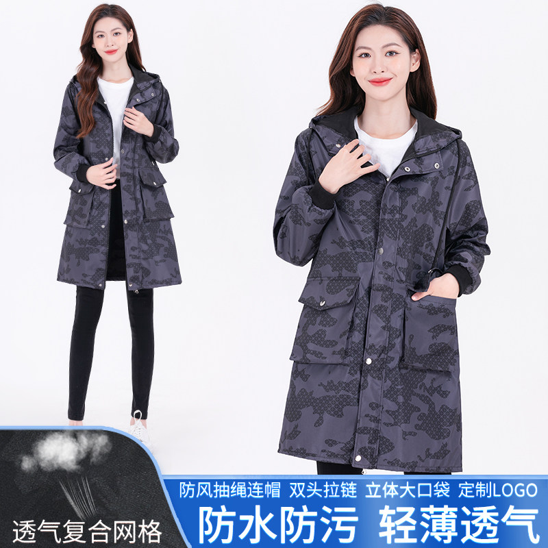 围裙2023新款防水带袖子厨房专用超强防油长围裙女超长网红罩衣男