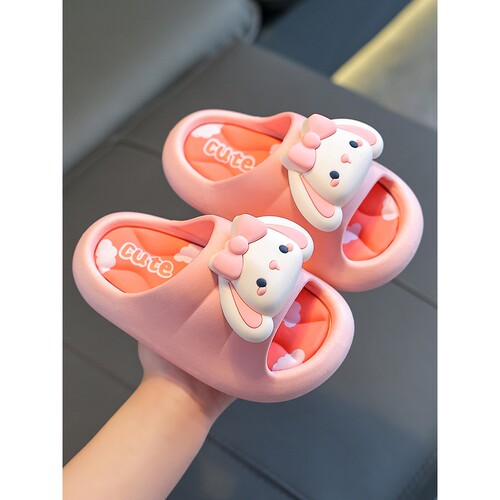 HL/回力儿童凉拖鞋踩屎感女童夏季卡通可爱防滑室内洗澡软底拖鞋