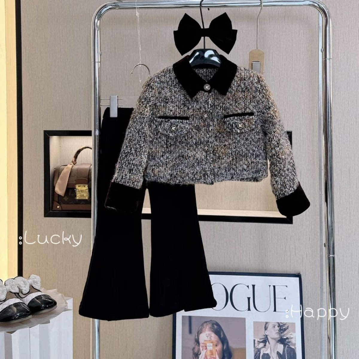 女童秋冬装2025新款小香风毛呢外套小女孩洋气时尚秋季儿童套装,童装/婴儿装/亲子装,儿童运动套装,淘宝优惠券,粉丝福利购,淘宝优惠卷