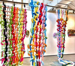 50色幼儿园装 5cm超粗毛线材料冰岛毛线布条 饰条展会布置2