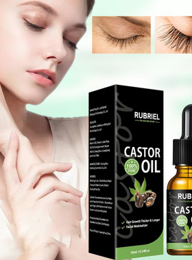 Natural Castor Oil Eyebrow Eyelash Growth Serum Essential Oi
