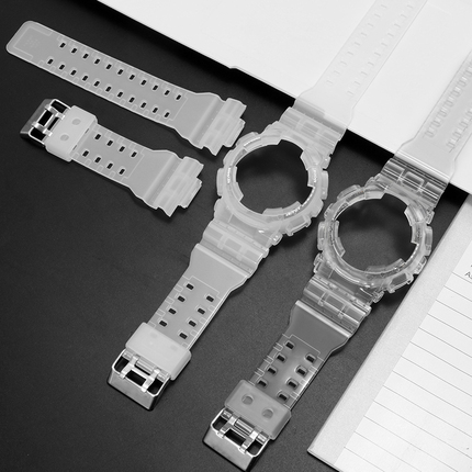 Suitable for Casio Gshock Transparent Watch Strap 5146Ga110 Case Replacement Gd Gls120 130 Modification