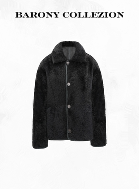BARONY86106拉贡25-26新LACON经典夹克双面穿皮草皮毛一体