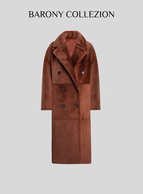 佰力郎82662【海后】双穿西班牙进口真皮毛一体外套皮草