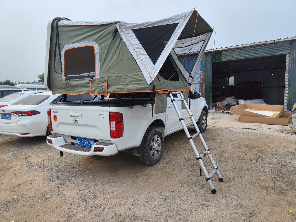 皮卡车专用车顶帐篷速开帐篷硬顶侧开后箱帐篷