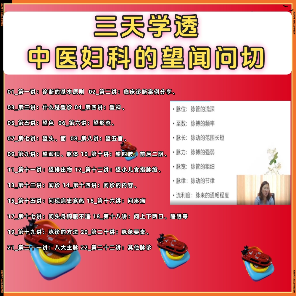 三天学透中医妇科经方的望闻问切：望头面望色闻问病史问疼痛脉诊