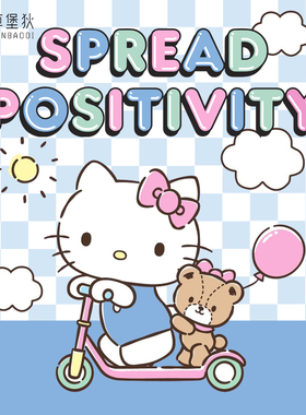 2026新款三丽鸥系列helloKitty猫T恤卡通凯蒂猫大印花闺蜜装短袖