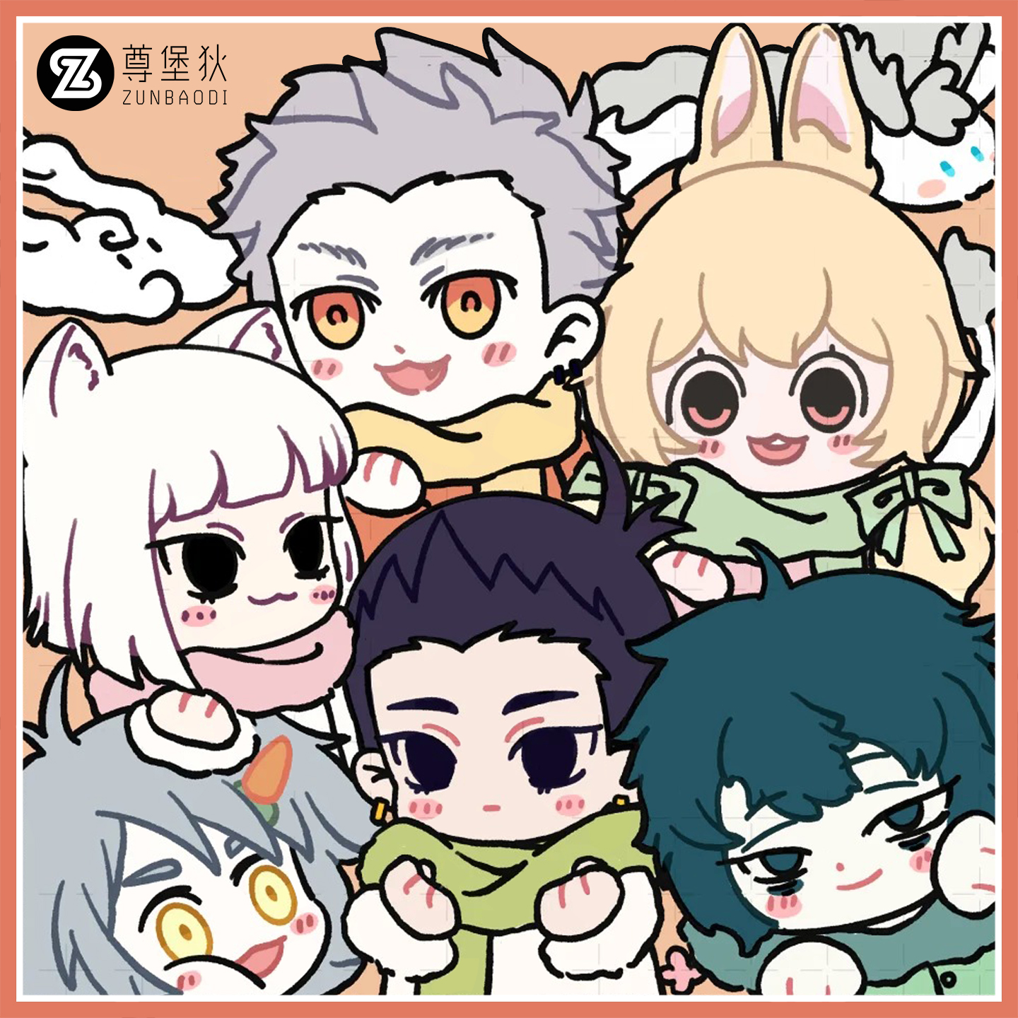 非人哉动漫联名连帽卫衣