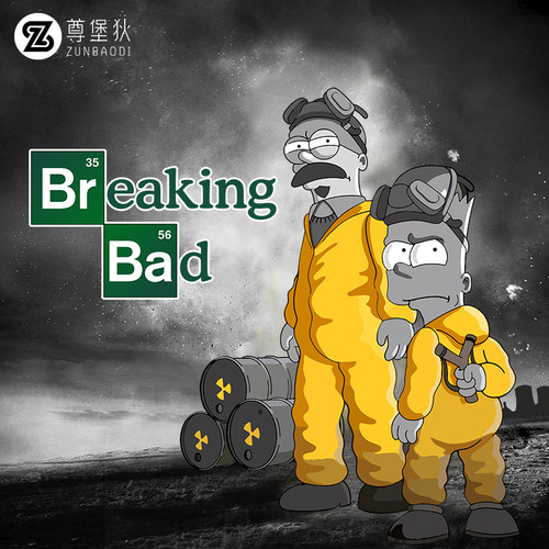 绝命毒师联名瑞克与莫蒂潮牌T恤