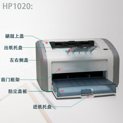 惠普hp1020外壳配件大全