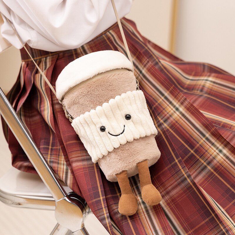 英国趣味咖啡随行杯包包奶茶吐司斜挎包毛绒玩具生日七夕女生礼物,玩具/童车/益智/积木/模型,毛绒/玩偶/公仔/布艺类玩具,淘宝优惠券,粉丝福利购,淘宝优惠卷