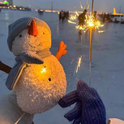 星域传奇雪人公仔PP棉可爱毛绒