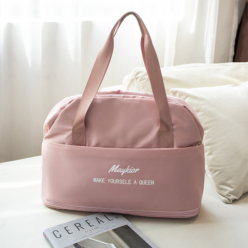 短途旅行包女手提大容量行李包轻便防水旅行袋旅游收纳可套拉杆箱