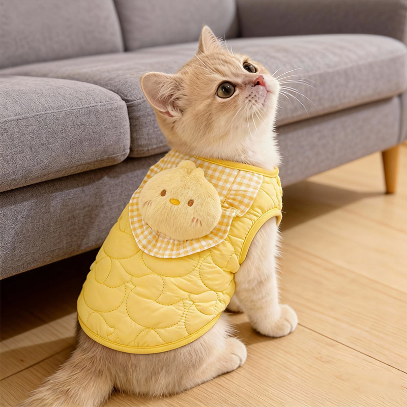猫咪衣服可爱马甲秋冬保暖加绒银渐层布偶幼猫宠物小狗狗冬季棉衣,宠物/宠物食品及用品,猫宠物服装/雨衣（新）,淘宝优惠券,粉丝福利购,淘宝优惠卷