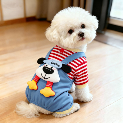 狗狗衣服秋冬款可爱公仔四脚衣