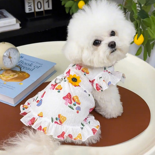 狗狗衣服夏季薄款网纱裙防掉毛