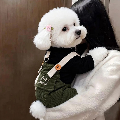 狗狗衣服秋冬款保暖工装四脚衣