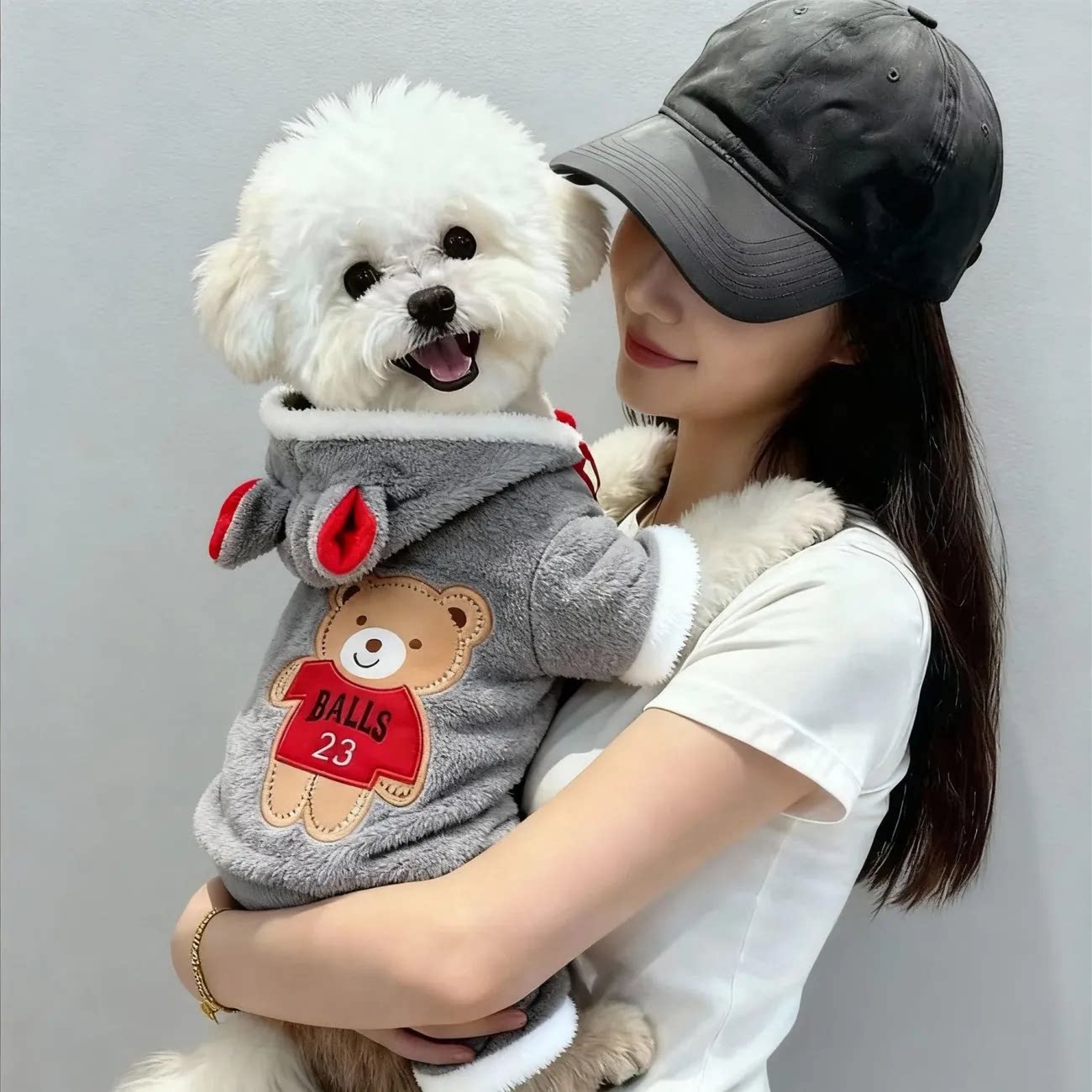 狗狗衣服冬季保暖防寒小熊四脚衣