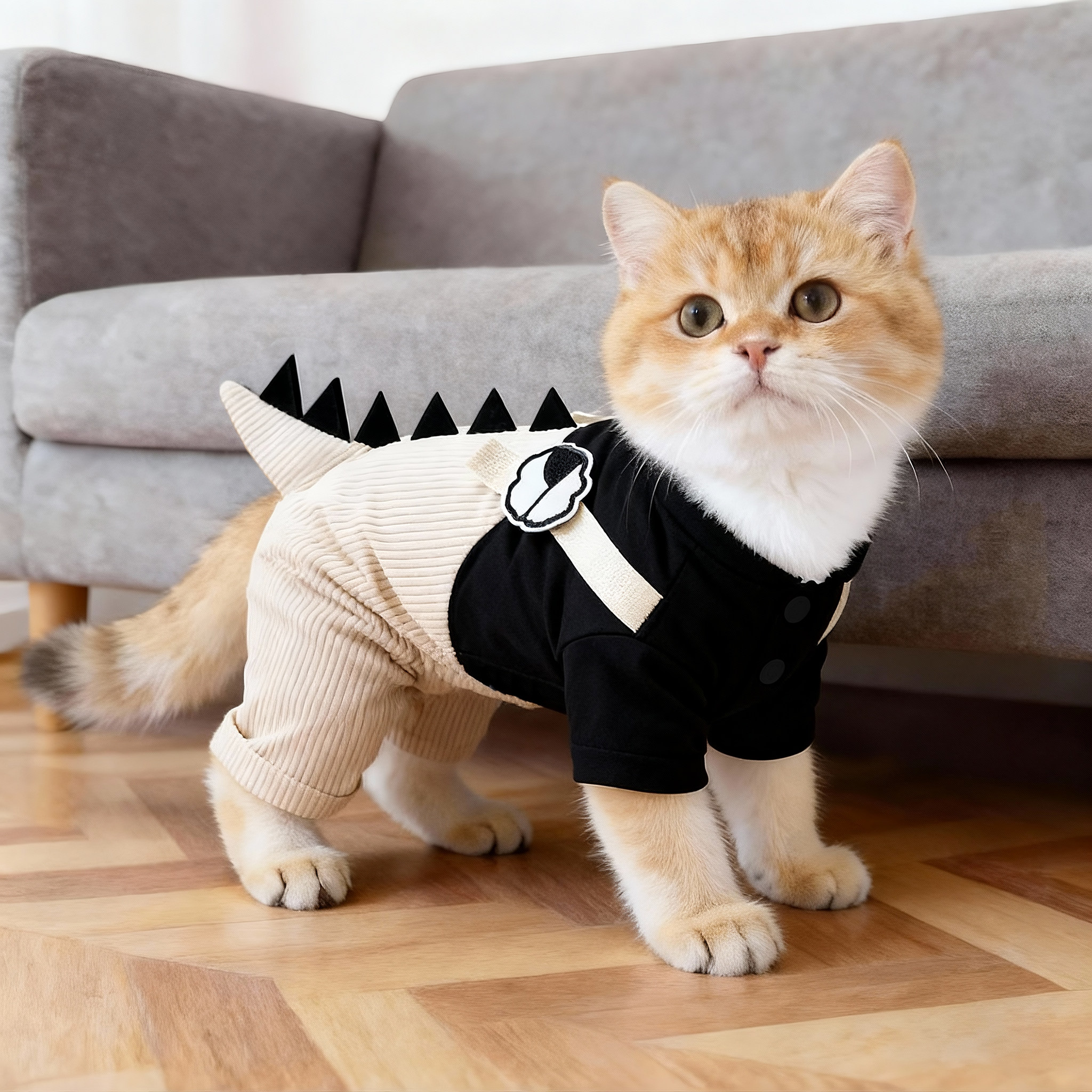 猫咪衣服秋冬保暖布莱克恐龙四脚衣布偶英短金渐层防掉毛宠物服饰,宠物/宠物食品及用品,猫宠物服装/雨衣（新）,淘宝优惠券,粉丝福利购,淘宝优惠卷