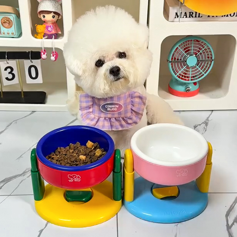 狗碗可调节升降宠物碗护颈防打翻