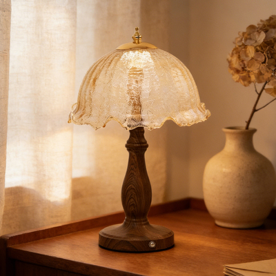美式复古台灯助眠高级感法式卧室台灯床头用中古侘寂风触摸床头灯